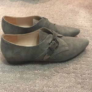 Zandra Suede Oxford, Charcoal